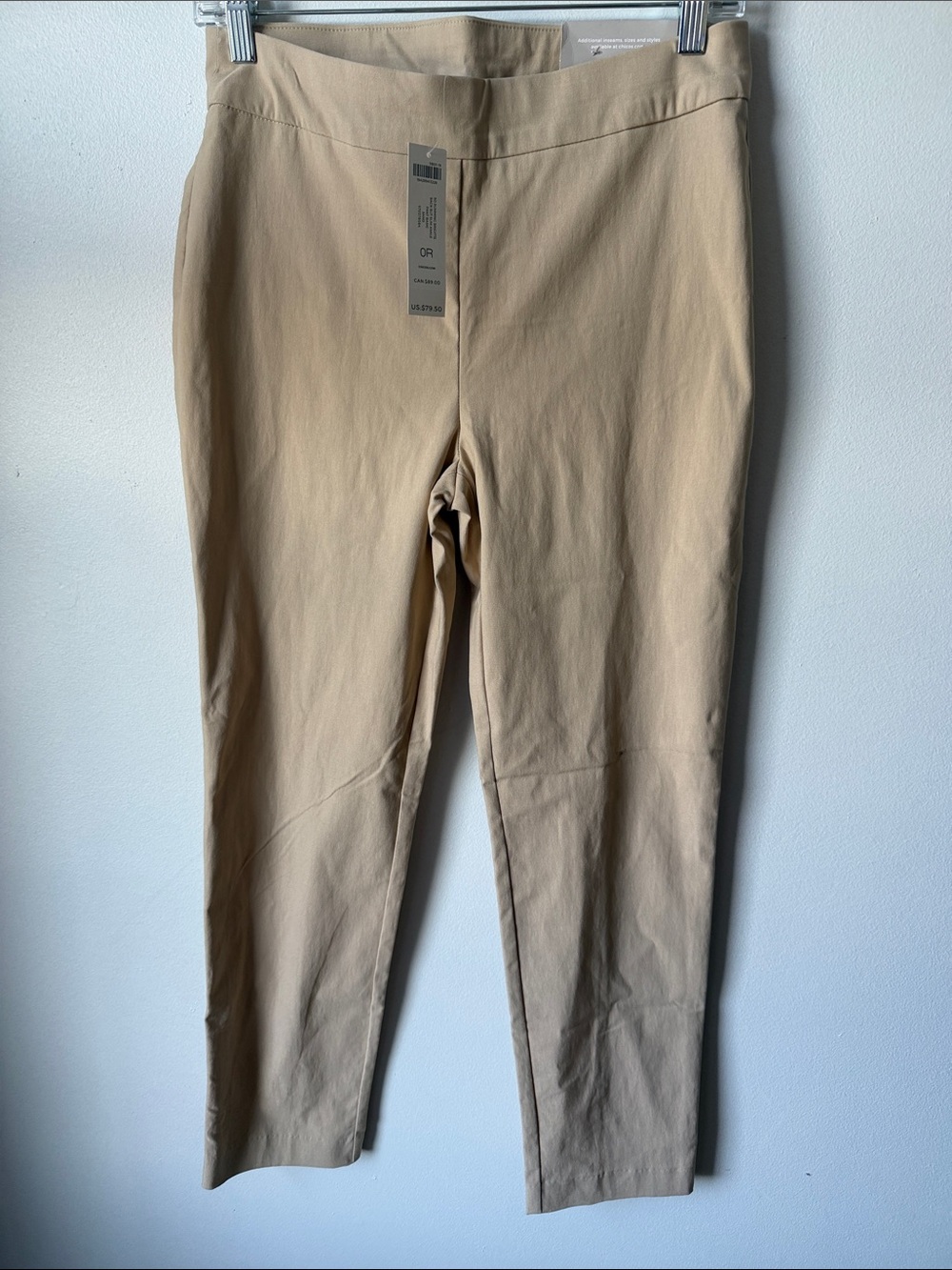 Chico's Slim Stretch Khakis in Beige